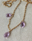 Brazilian Amethyst Necklace, February Birthstone Necklace
