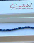 Blue Sapphire Stacking Bracelet, September Birthstone Bracelet