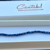 Blue Sapphire Stacking Bracelet, September Birthstone Bracelet